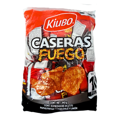 Kiubo Papas Caseras Fuego 10pz