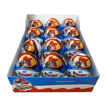 Ferrero Huevito Kinder Sorpresa Vehículos 12 Piezas