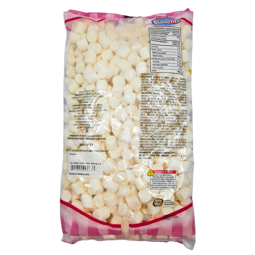 De la Rosa Malvavisco Bianchi Mini Blanco 400gr