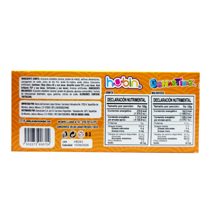 Hubin Gummy Sushito 20Pz