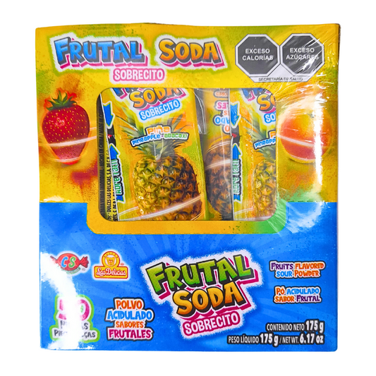 caramelo crocante tronador acidulado con sabores frutales frutal soda las delicias