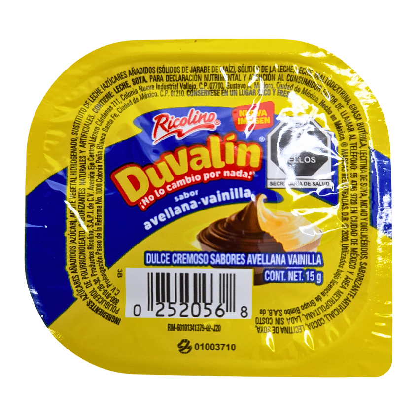 crema de caramelo con sabores combinados duvalín ricolino