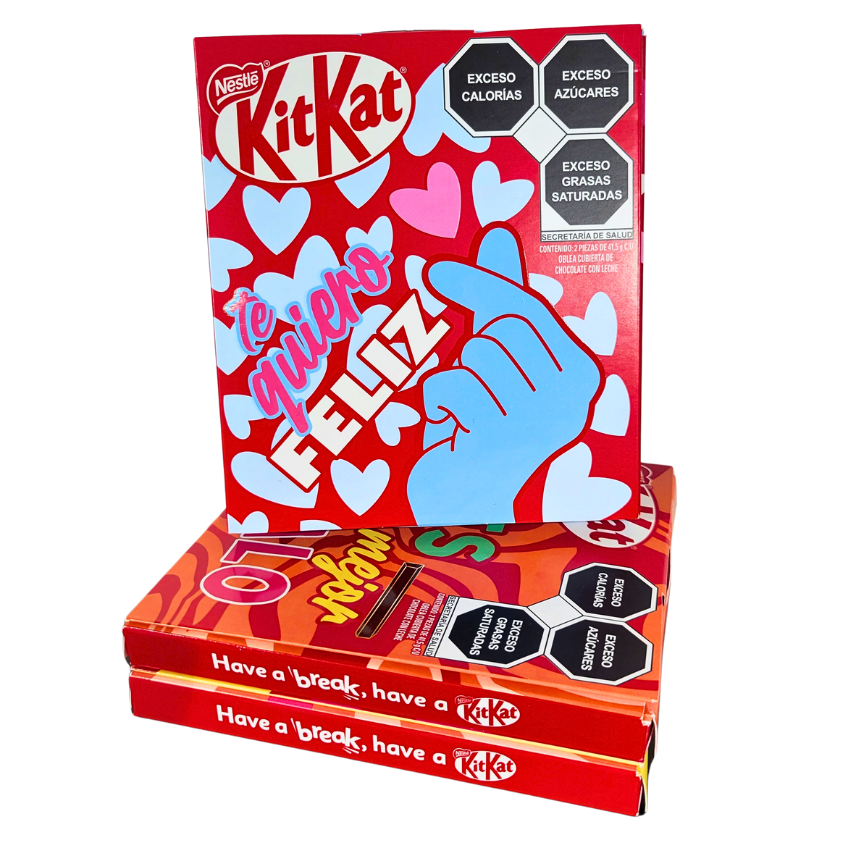 Nestlé Chocolate KitKat Regalo Enamorados 2 Piezas 41.5gr