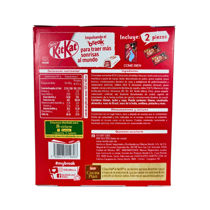 Nestlé Chocolate KitKat Regalo Enamorados 2 Piezas 41.5gr