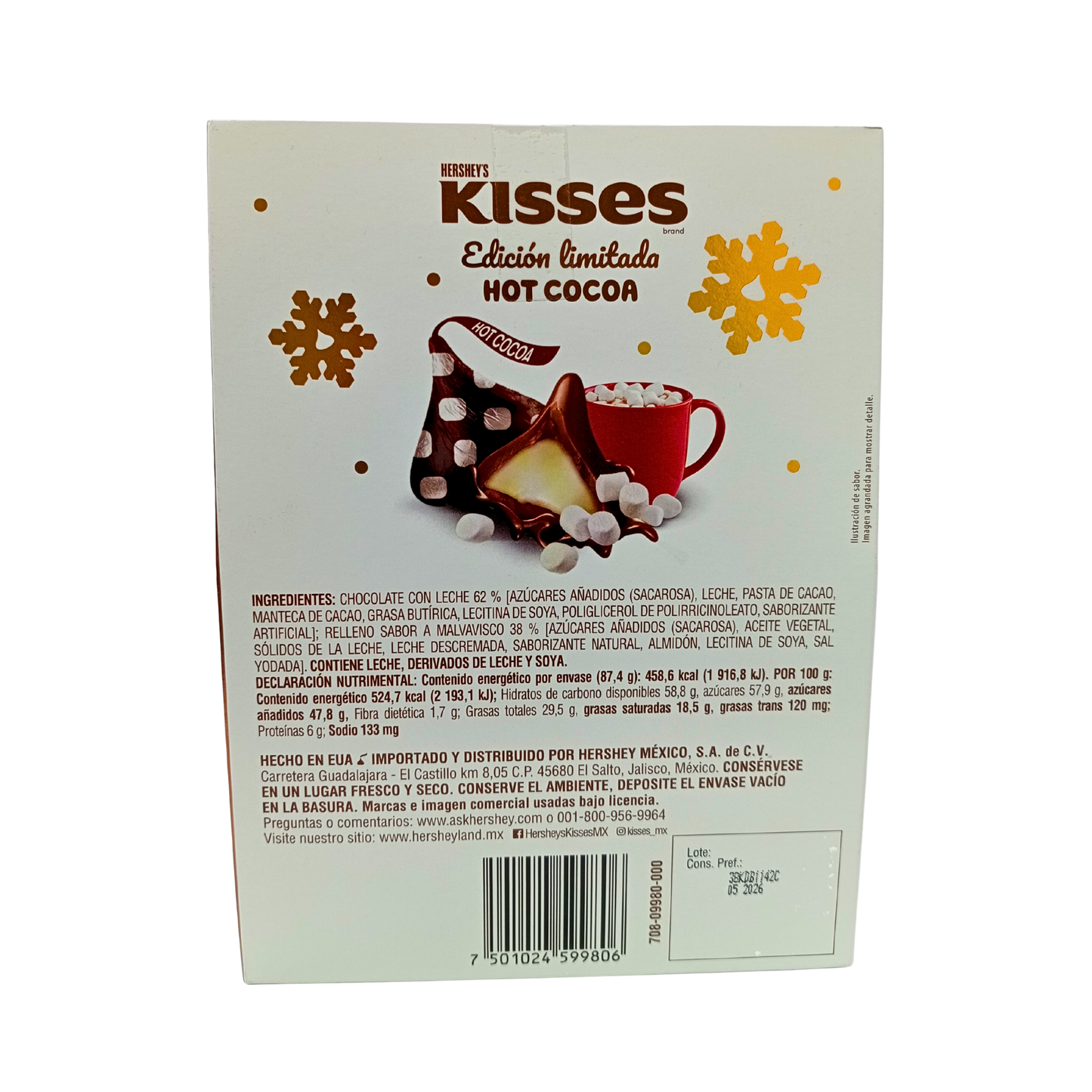 Hershey's Chocolate Kisses Hot Cocoa Edición Limitada 87.4gr