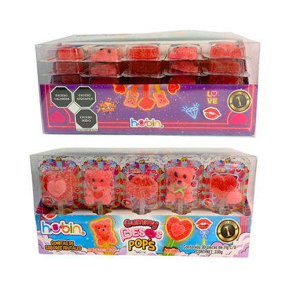 Gummy Besos Pop´s 30pz 330g Hubin
