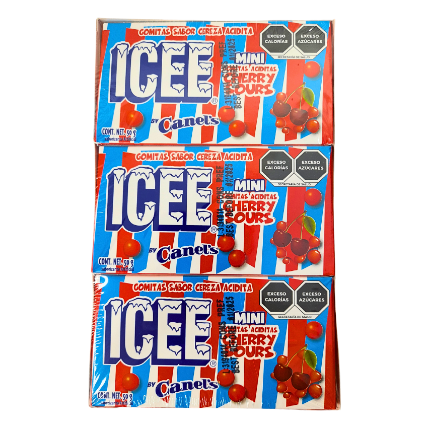 Mini Cherry Sours Icee 9pz | Canel's | Dulcerías y Abarroteras Vázquez