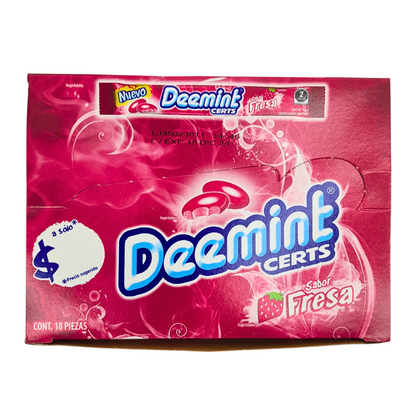 Adams Deemint Certs Fresa 6’s Pack 18 Piezas