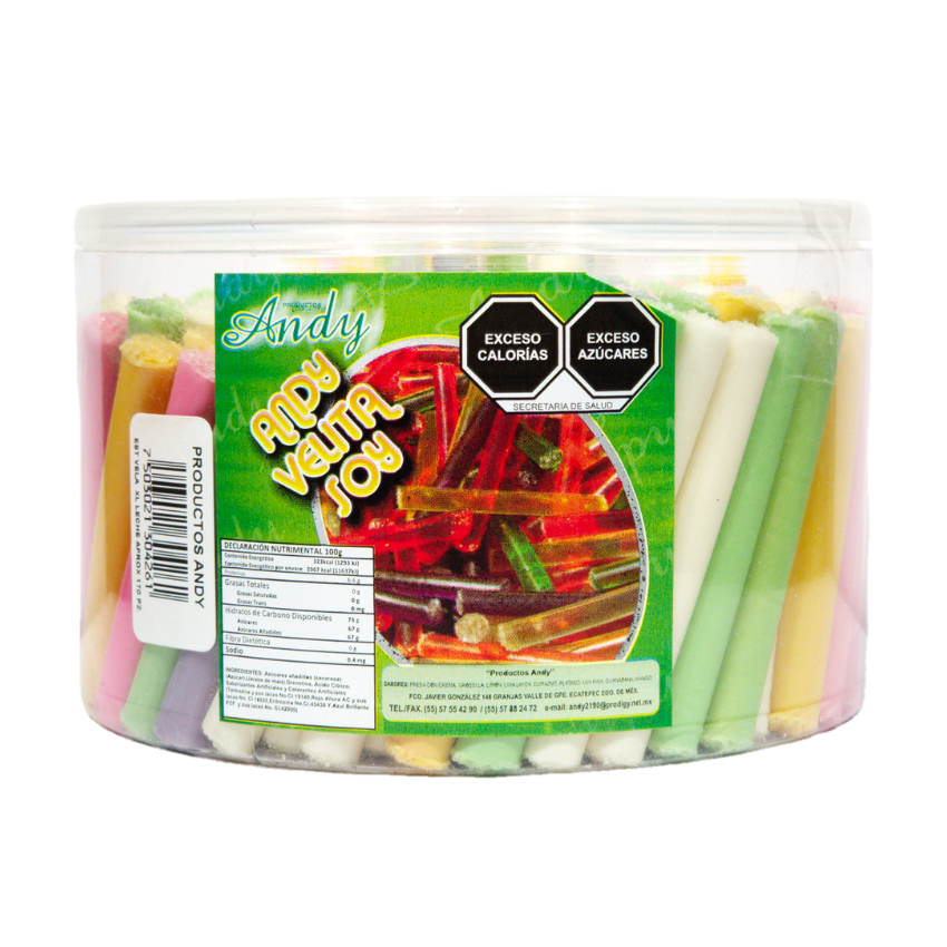 Andy Dulce Velitas de leche Grandes 170pz