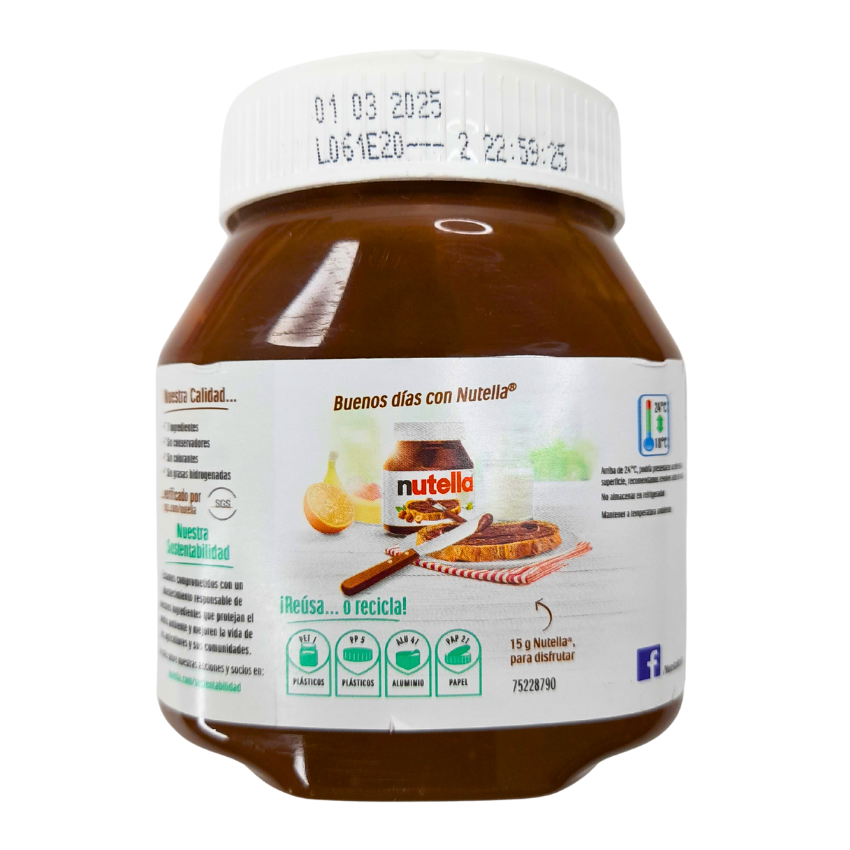 Ferrero Nutella Crema de Avellanas y Cacao 200gr