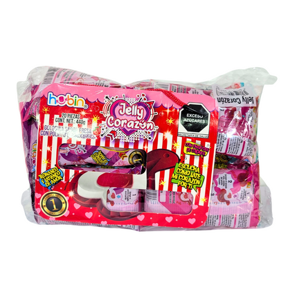 Hubin Gomita Jelly Corazón Tira 20 Piezas