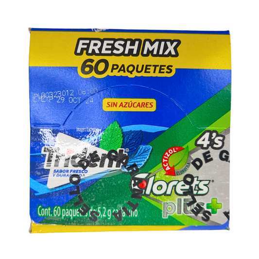 Adams Fresh Mix 4’s Pack 60 Piezas