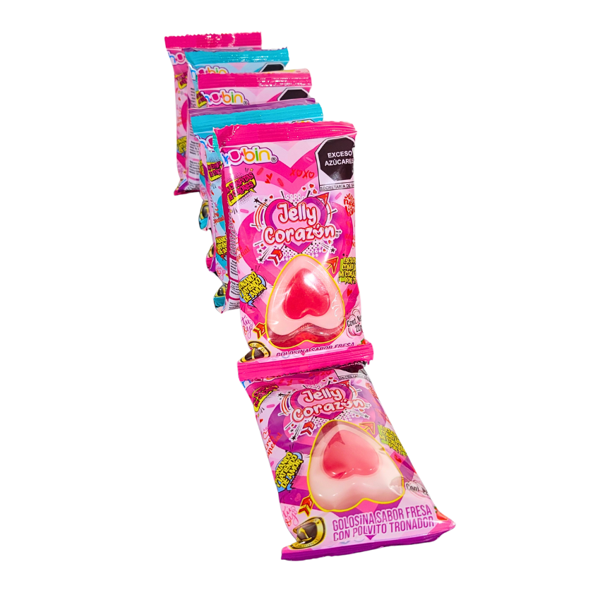 Hubin Gomita Jelly Corazón Tira 20 Piezas