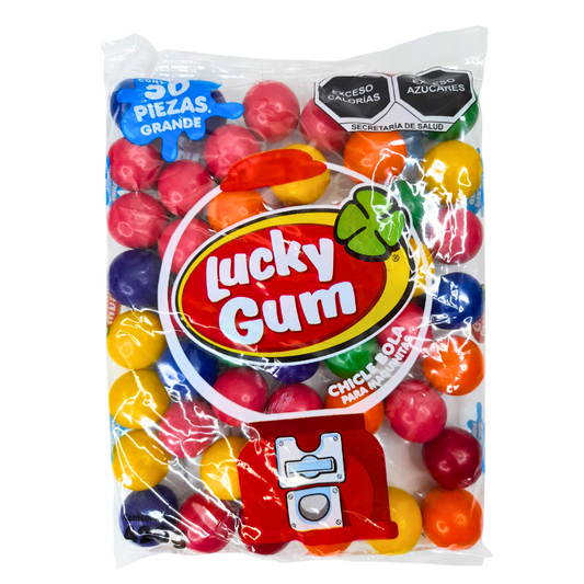 goma de mascar confitada chicle bola lucky gum