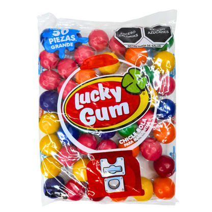 goma de mascar confitada chicle bola lucky gum 