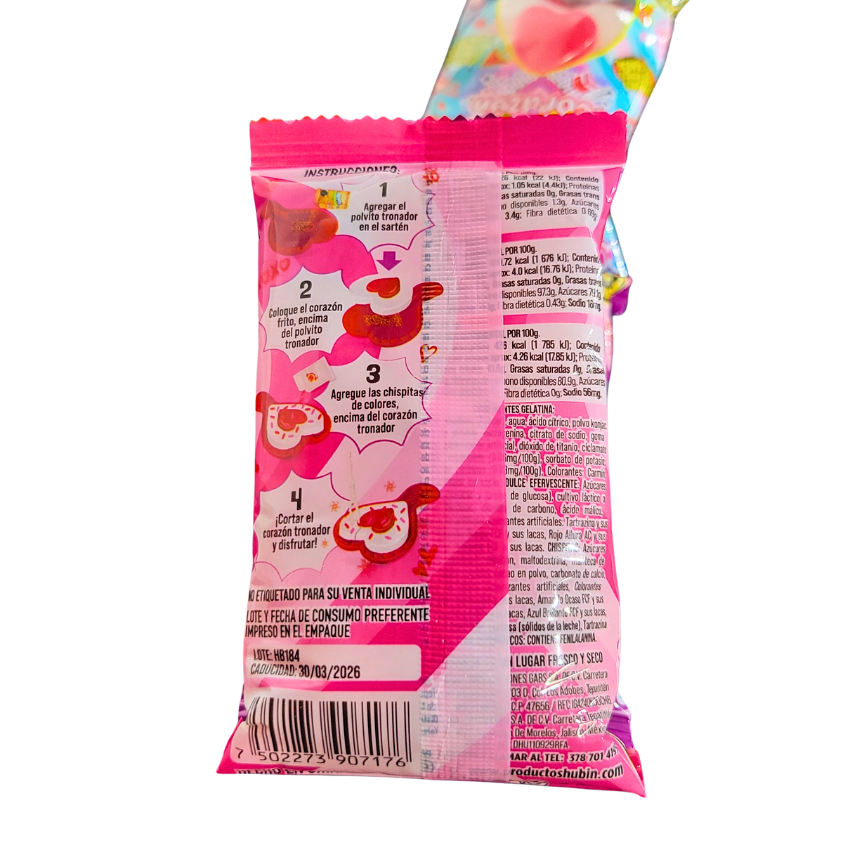 Hubin Gomita Jelly Corazón Tira 20 Piezas