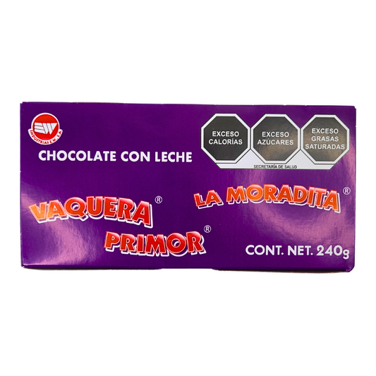 Chocolate Vaquera Primor Moradita 240gr