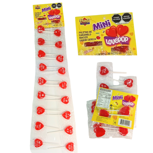 Paleta Mini LovePop Cereza Fradi