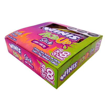 Winis Caramelo Acid-Up Stick Chilito 24pz