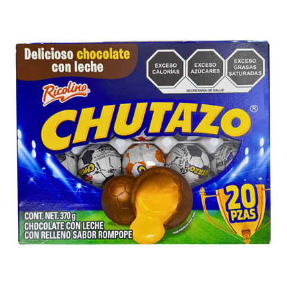 balones de chocolate rellenos con jalea sabor rompope chutazo ricolino