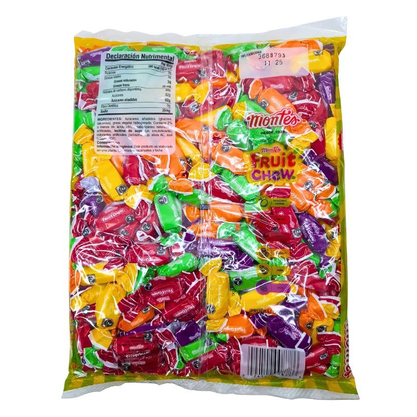 Montes Chicle Fruit Chew 200 Piezas