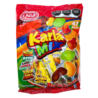 paletas de goma con sabores surtidos karla