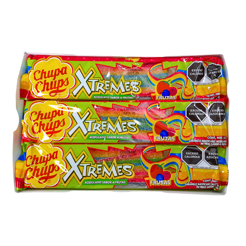 Chupa Chups Goma Xtremes Frutales 18pz