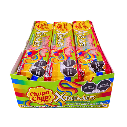 Chupa Chups Goma Xtremes Frutales 18pz