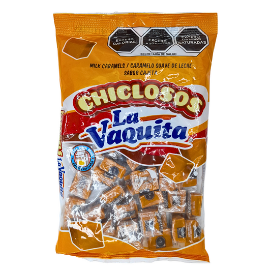 caramelo suave con base de leche sabor cajeta chicloso la vaquita canels