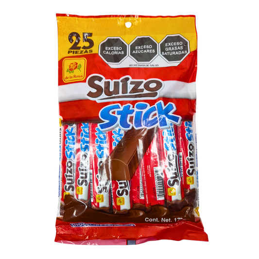 De la Rosa Chocolate Suizo Stick 25pz