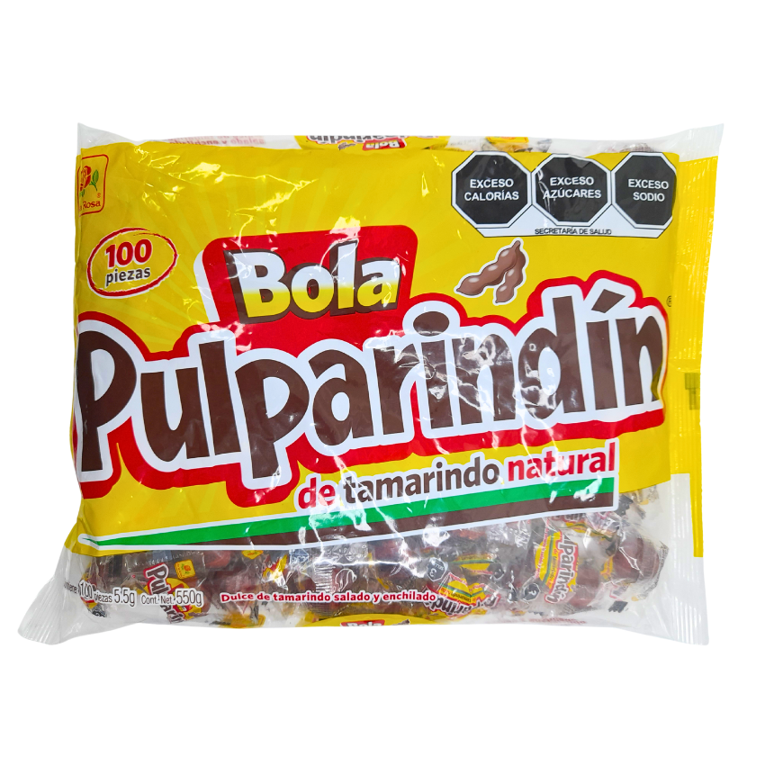 De la Rosa Tamarindo Bola Pulparindín 100pz