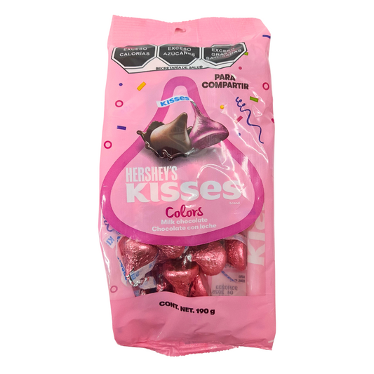 Hershey's Kisses Colors Pink Chocolate Con Leche 190gr