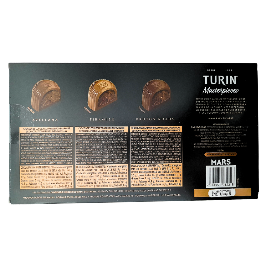 Chocolate Turín Masterpieces 150g