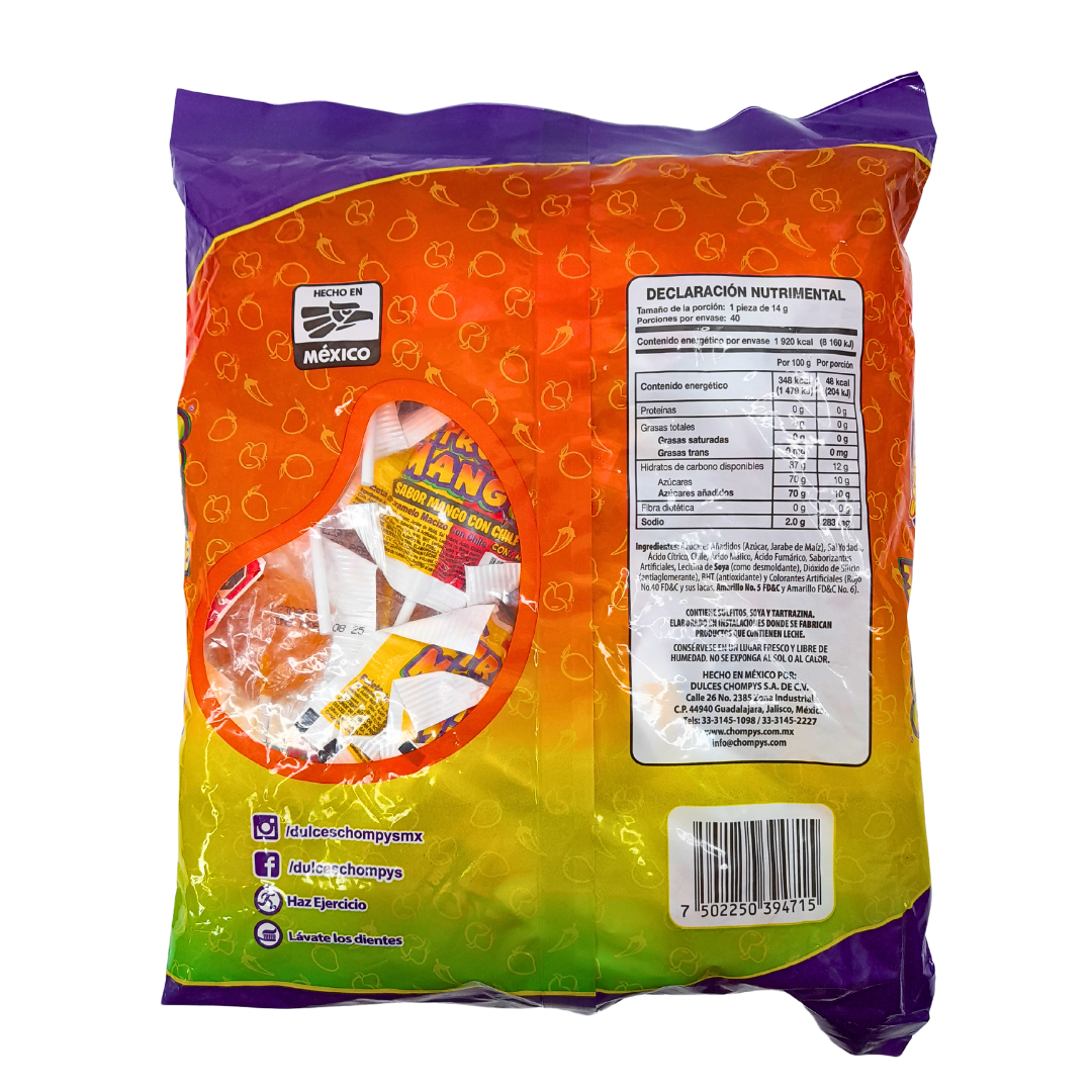 Chompys Paleta Tropimango 40pz