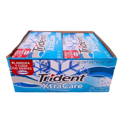 Adams Trident Xtra Care FreshMint 12 Piezas