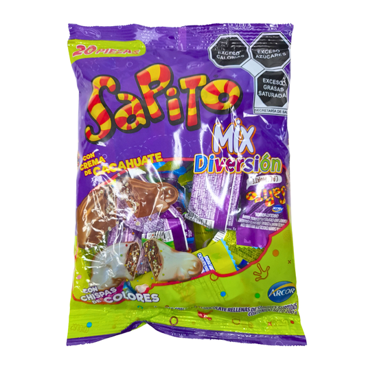 Arcor Sapito Mix Diversión Chocolate 20pz