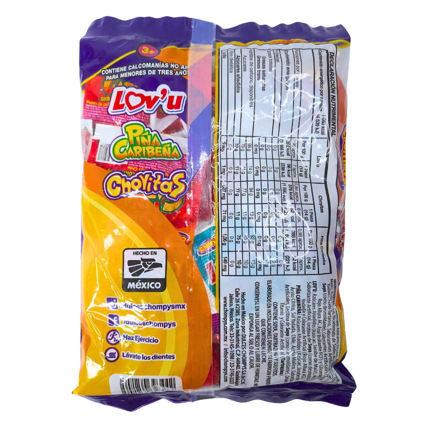 Chompys Paletas Mix Surtido 20pz