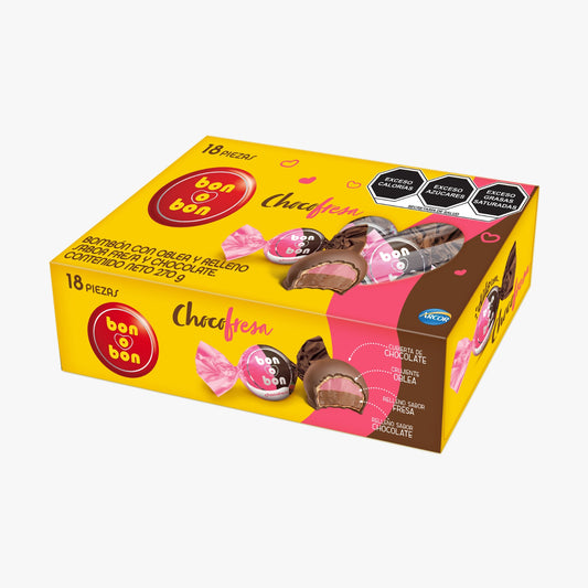 Arcor Bon o Bon Chocofresa 18pz
