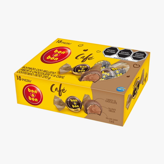 Arcor Bon O Bon Chocolate y Café 18 Piezas