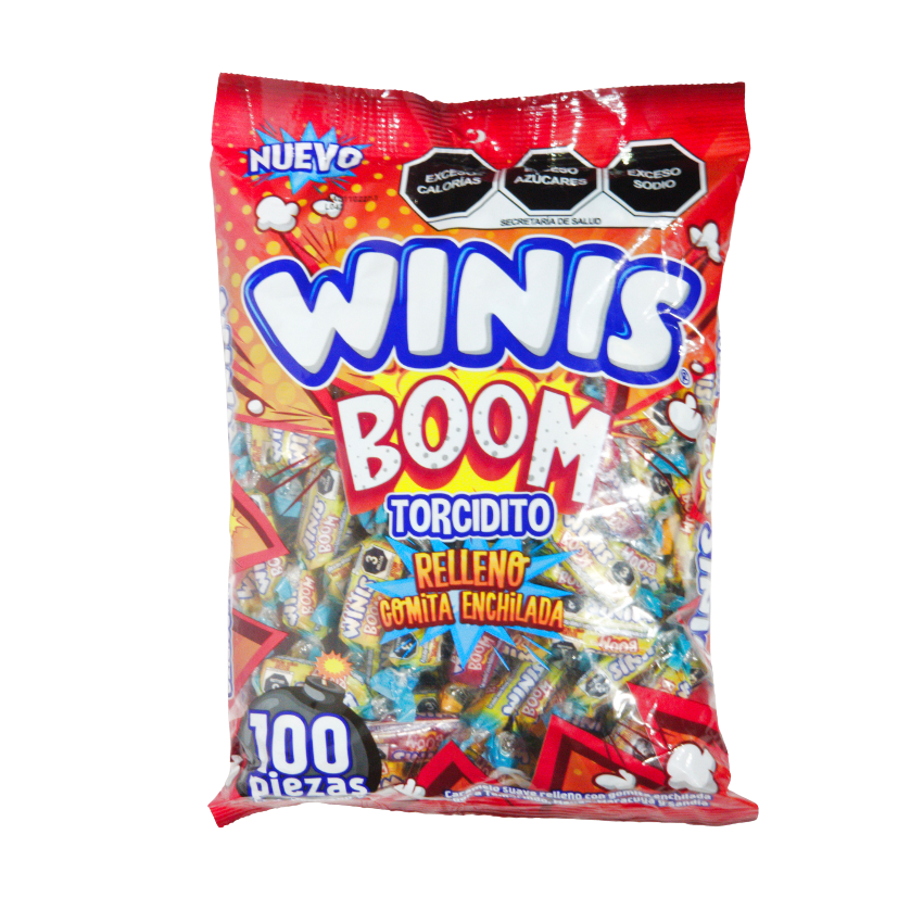 Winis Boom Torcidito Enchilado 100pz