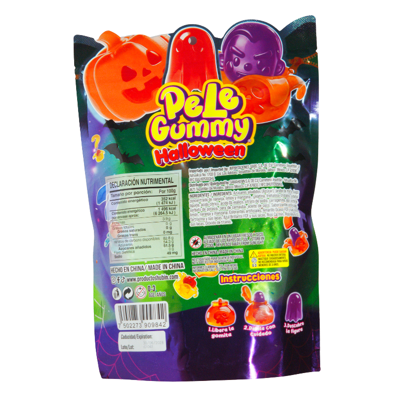 Hubin Pele Gummy Halloween 85pz