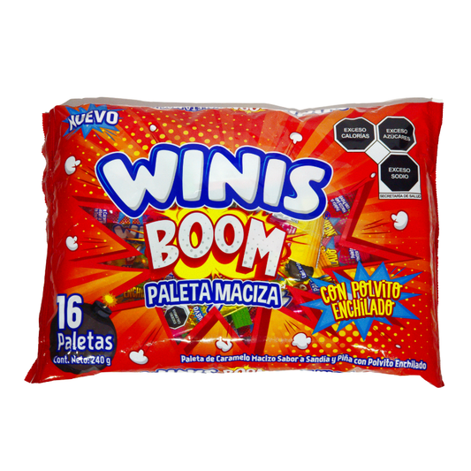 Winis Boom Paleta Sandía-Piña 16pz