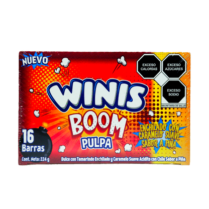 Winis Boom Pulpa Piña 16pz