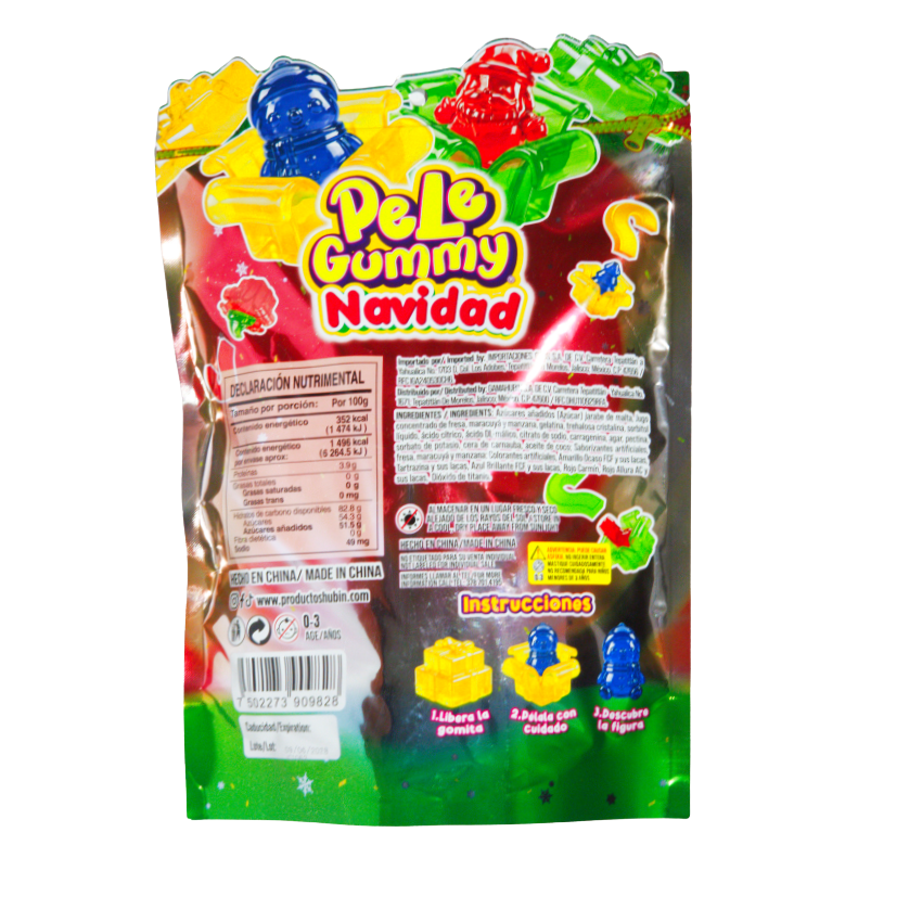 Hubin Pele Gummy Navidad 80pz