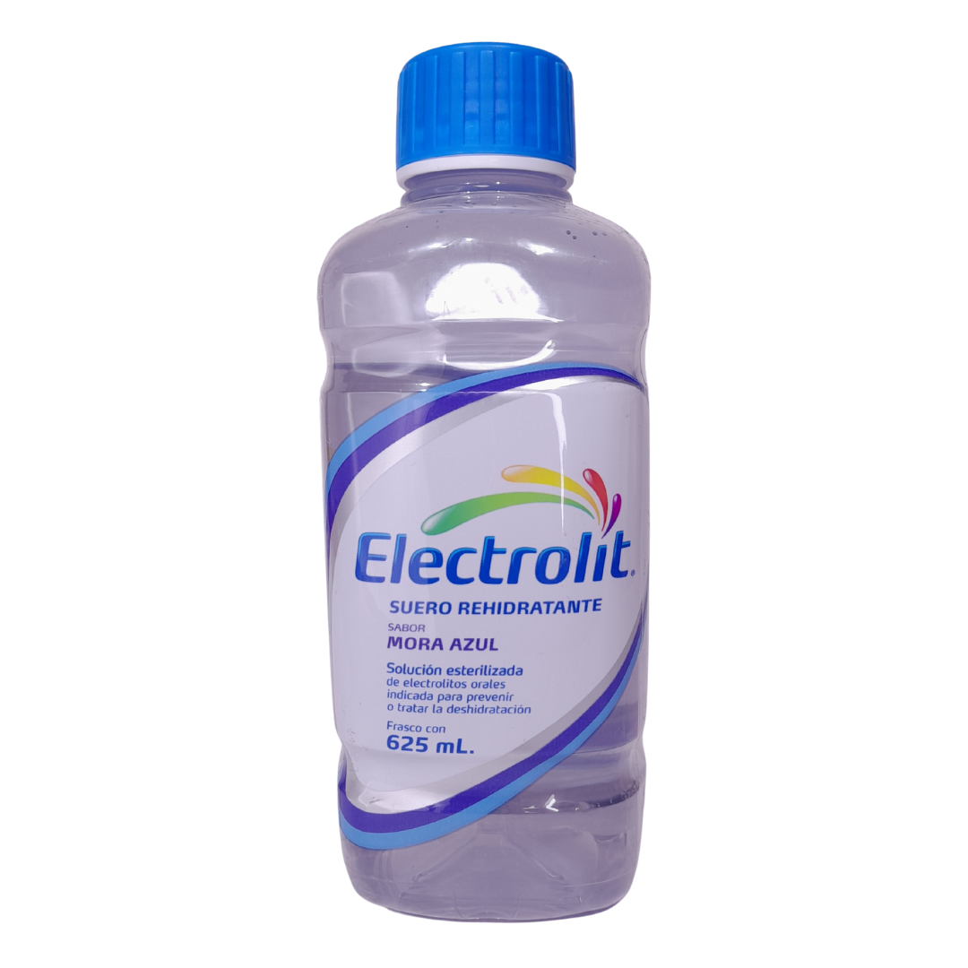 suero solución electrolizada rehidratante electrolit mora azul