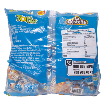 botana totis palomitas queso 