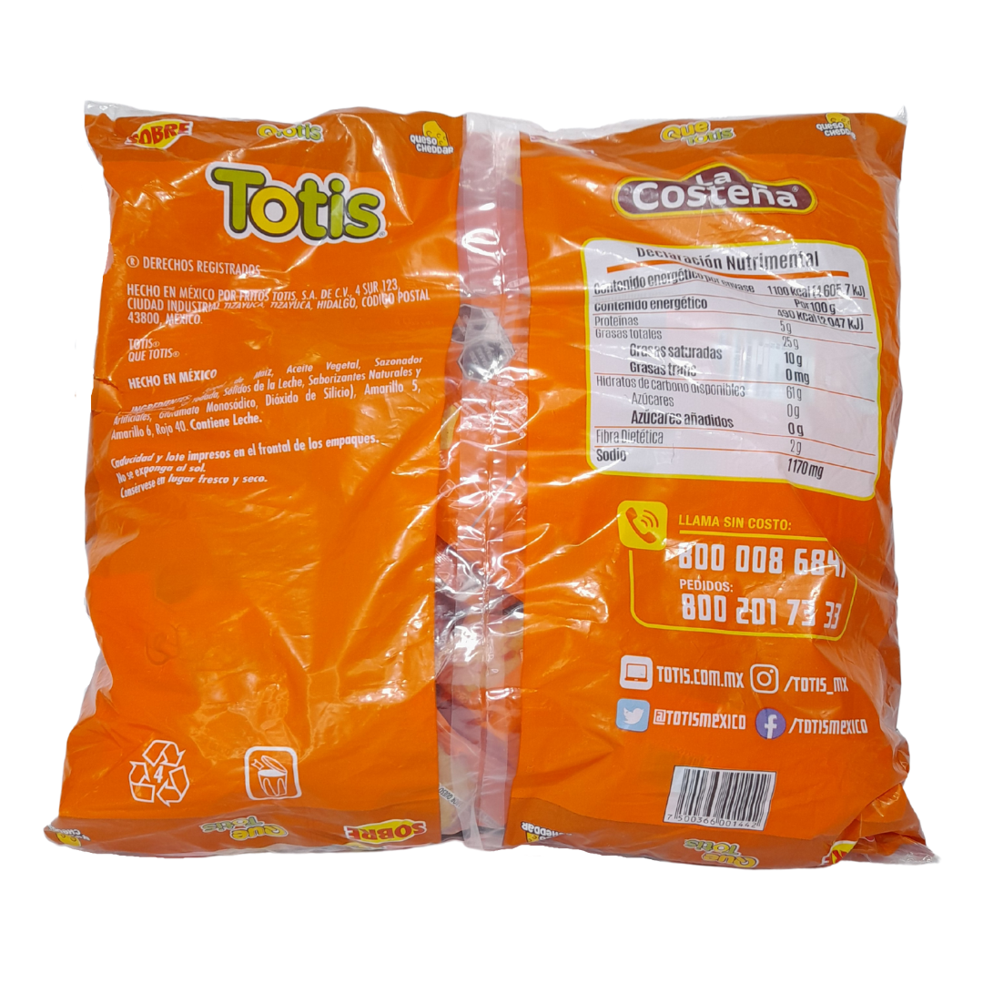 botana totis chetos queso chicos