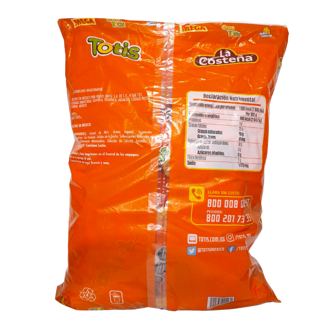 botana totis mega chetos queso grande