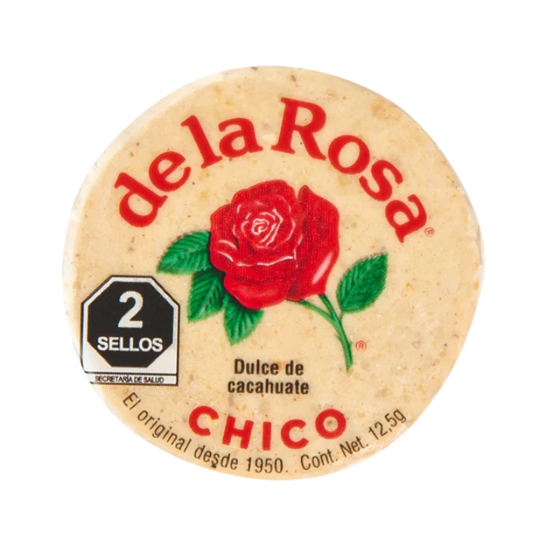 Mazapan dulce de cacahuate comprimido de la rosa