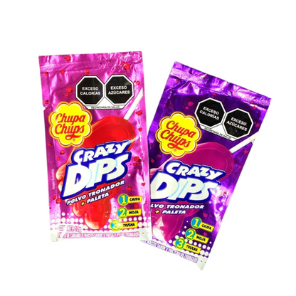 Chupa Chups Crazy Dips Uva 10pz